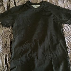 Fabletics Shirt Mens Large Black Standard Fit Short Sleeve Casual Gym